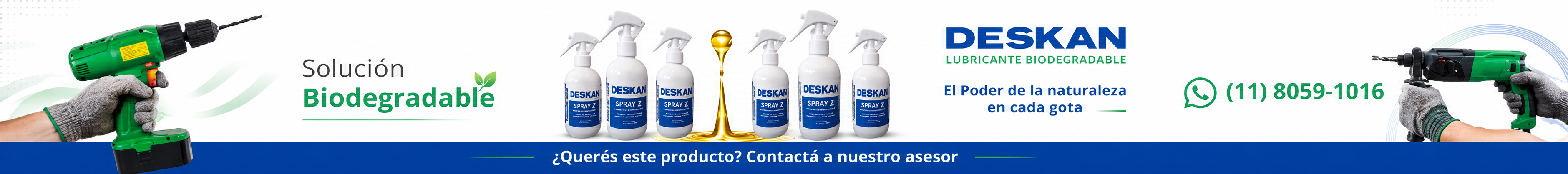 Banner Deskan solucion biodegradable