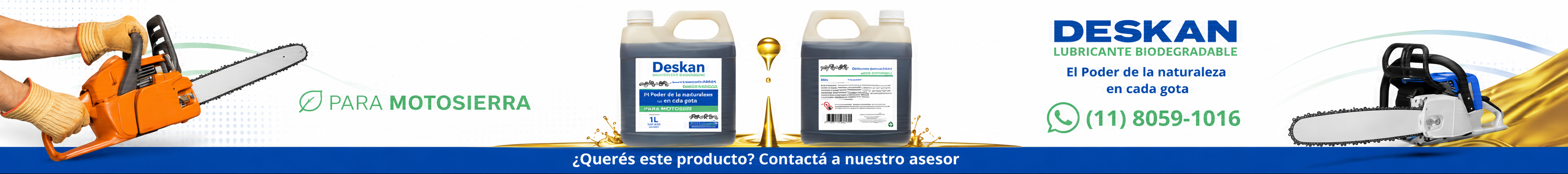 Banner Deskan para motosierra
