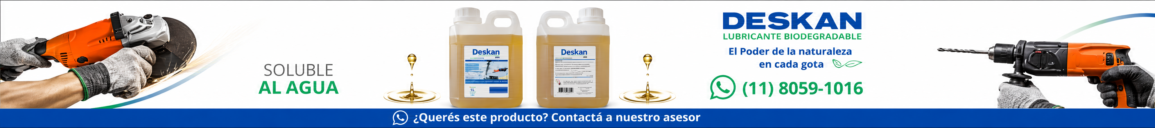 Banner Deskan soluble al agua