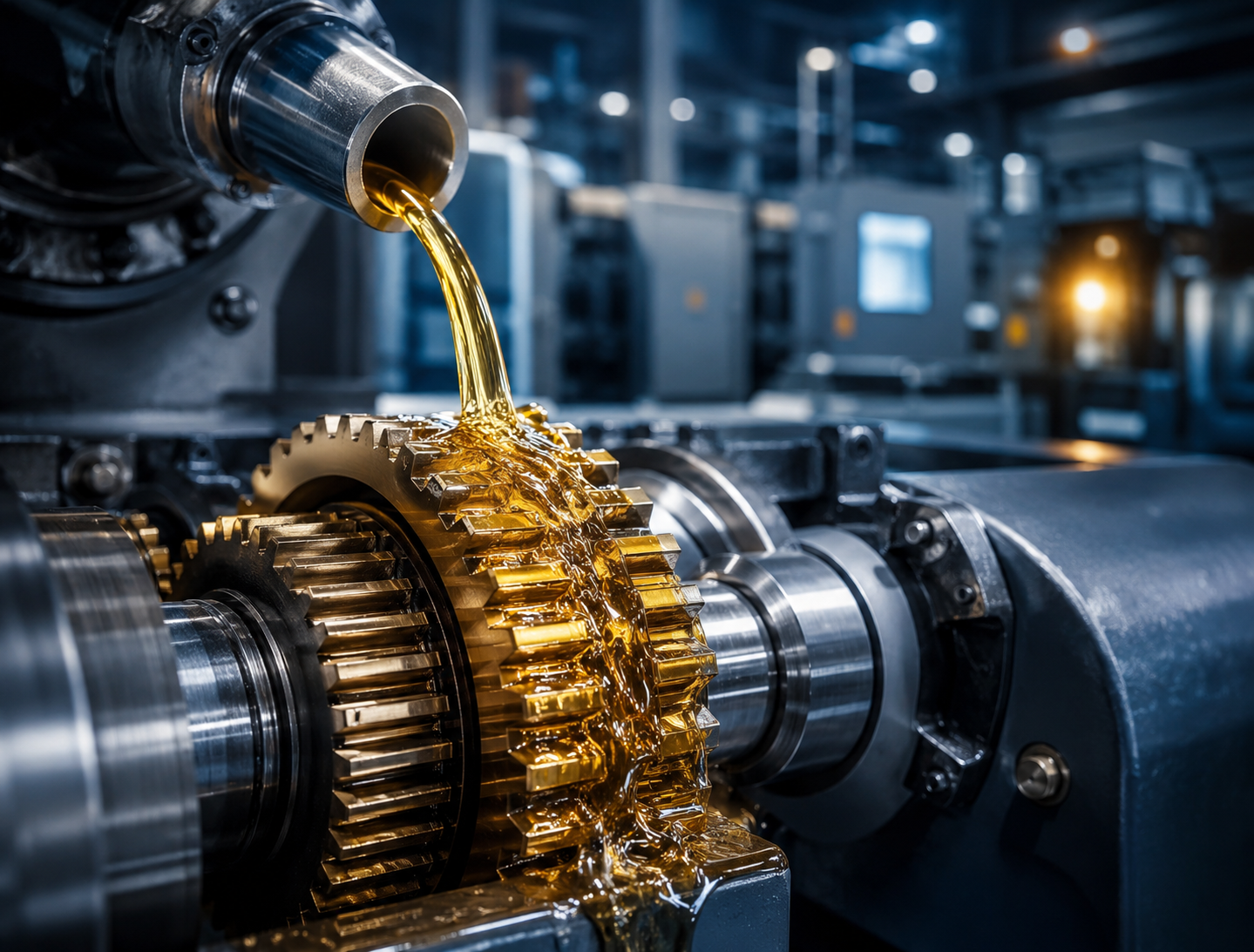 Lubricante Deskan aplicado sobre engranajes industriales
